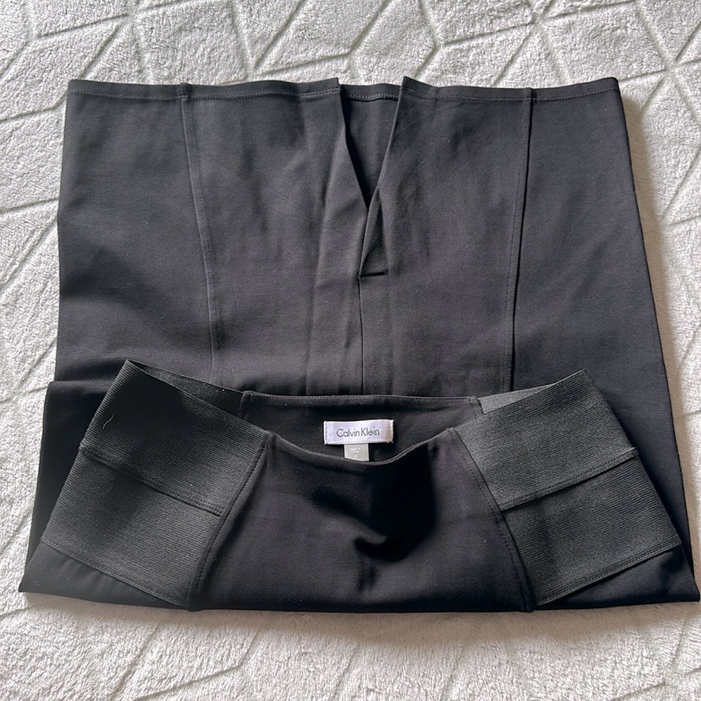 CALVIN KLEIN pencil skirt with back slit ✏️✨